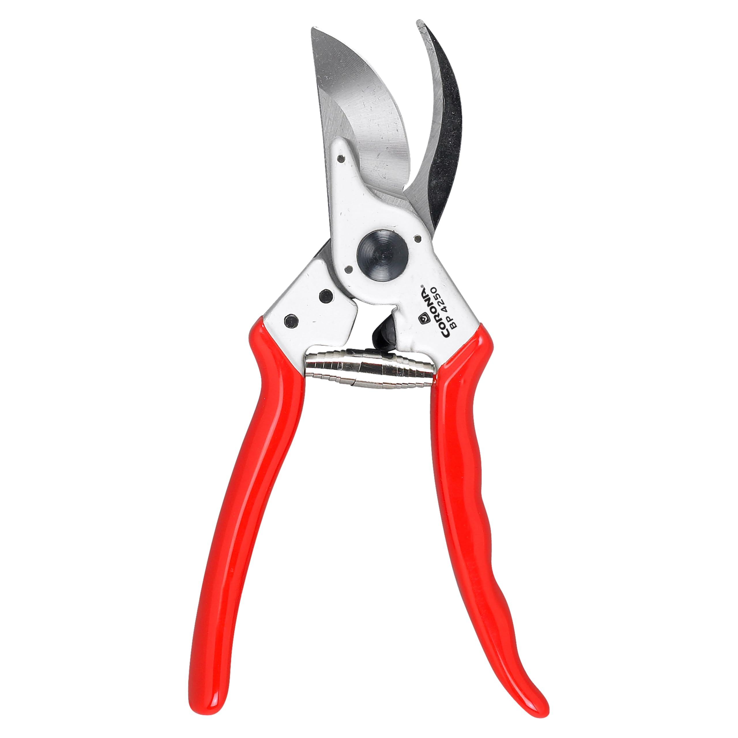 Corona Bypass Pruner lightweight-aluminum-handles reduce fatigue during pruning.