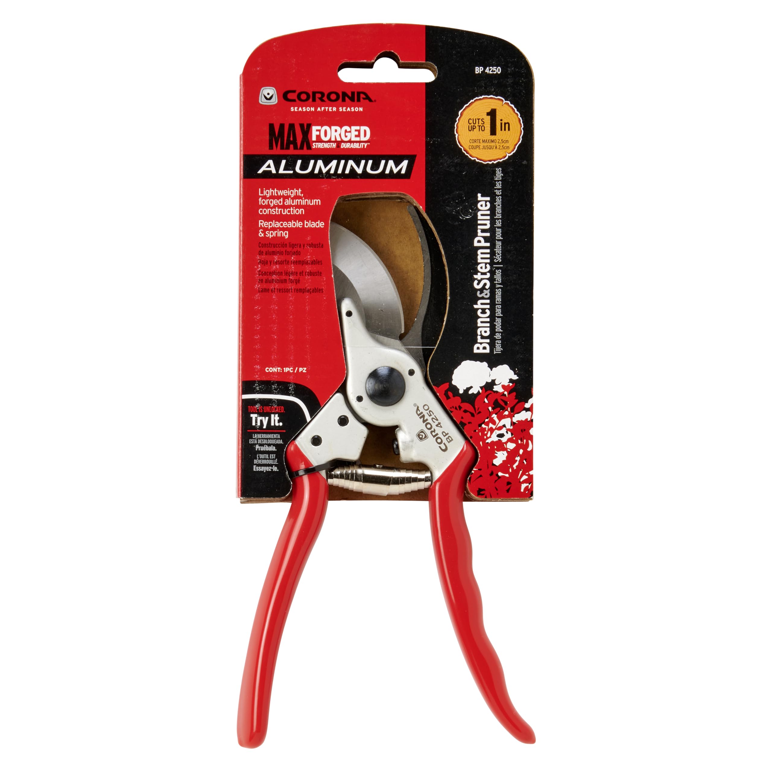 Corona Bypass Pruner stored in a tool bag for quick access.