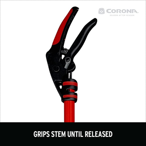 Corona Clipper cut 'n hold feature secures stems during cuts