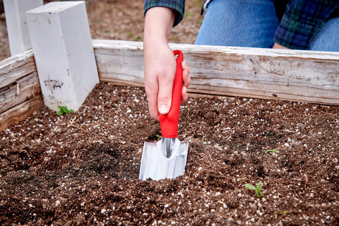 Corona Comfort Trowel showing an ergonomic grip for reduced hand fatigue.