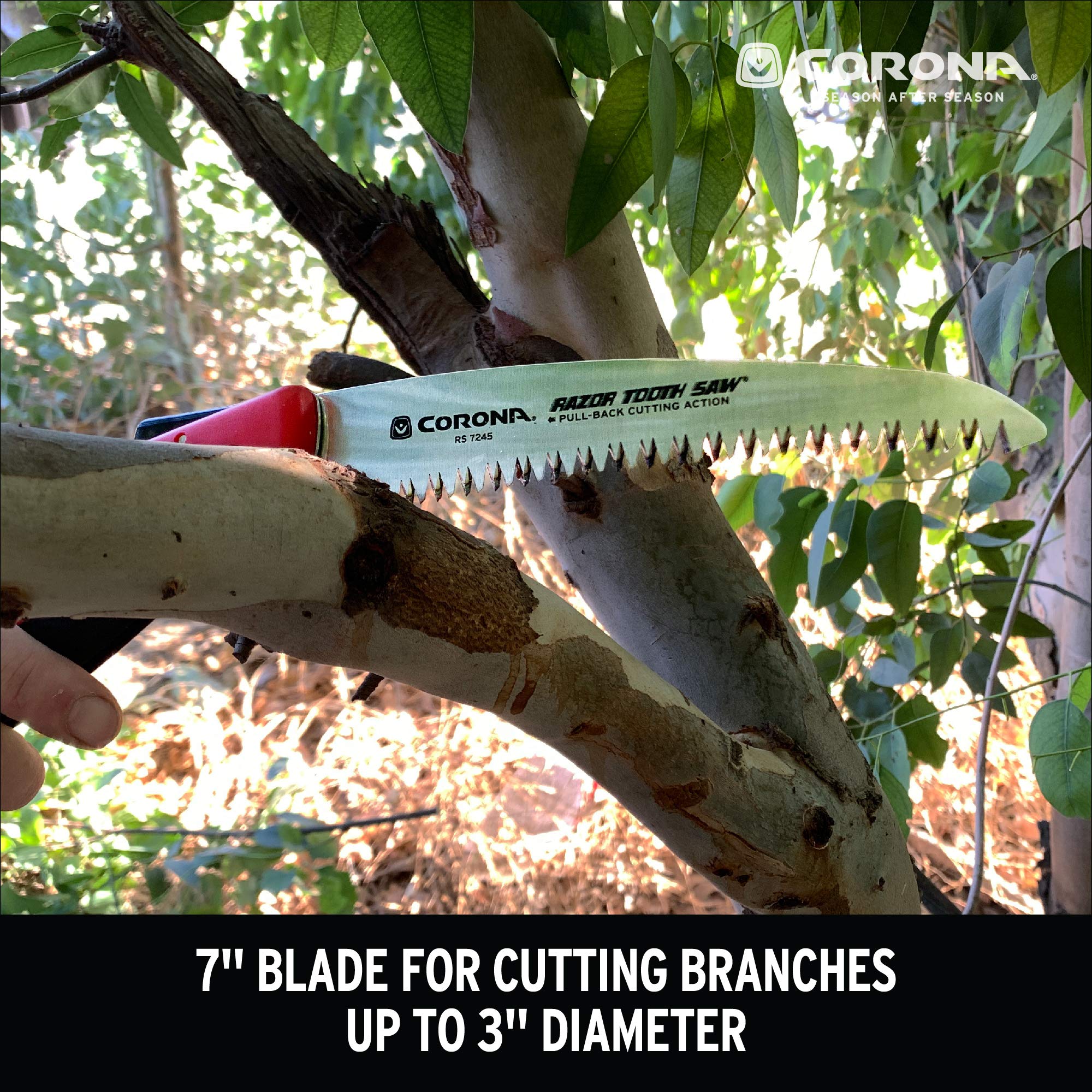 Corona durable steel blade and reinforced frame for longevity