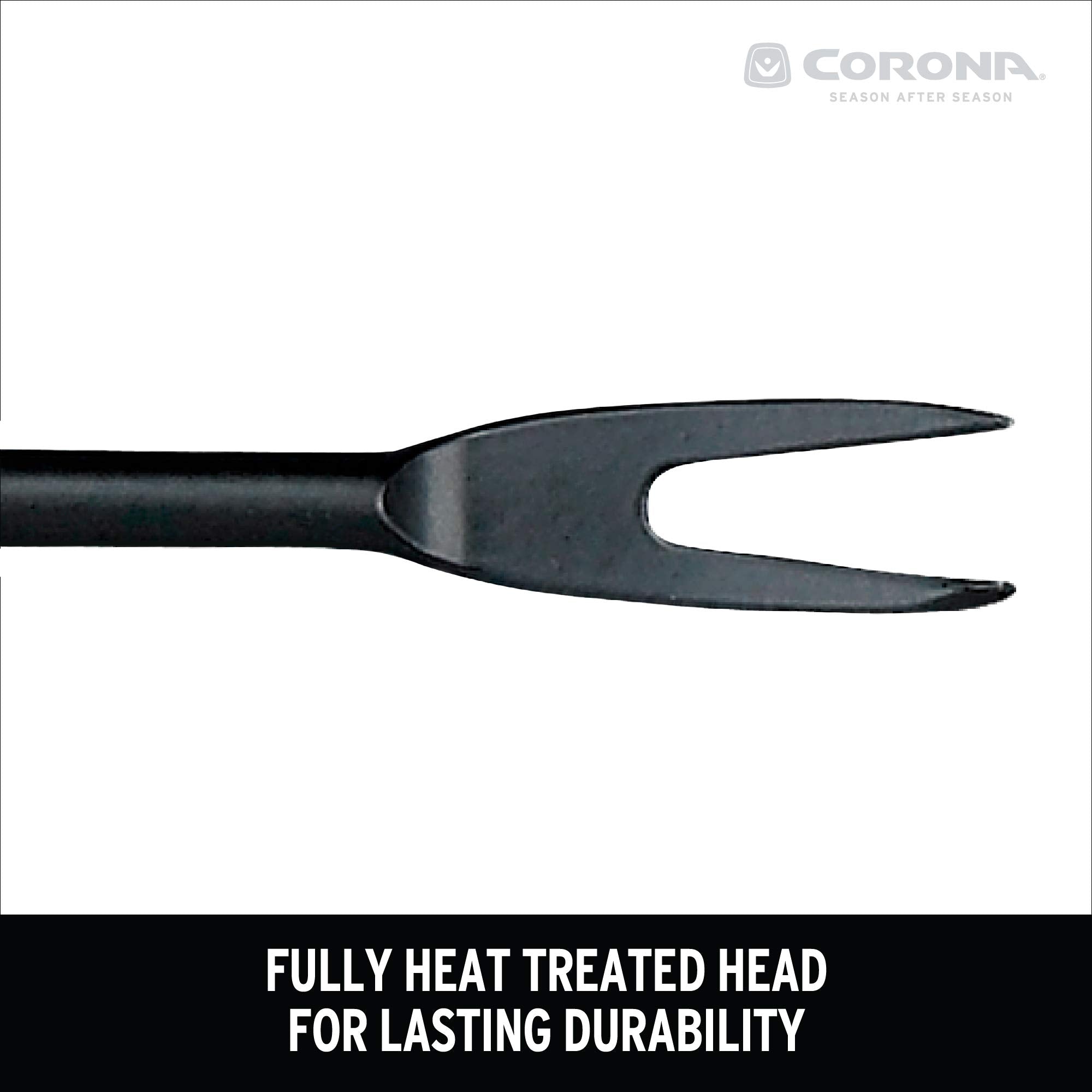 Corona GT3040 steel blade loosens soil at the root for clean beds