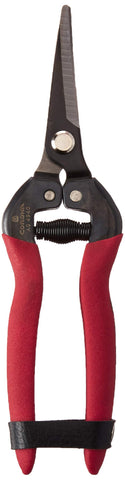 Corona Long Curved Snips with 1.75-inch needle-nose blade for precise cuts in tight spaces.