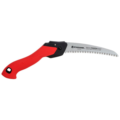 Corona RazorTOOTH folding pruning saw blade cutting live branches quickly