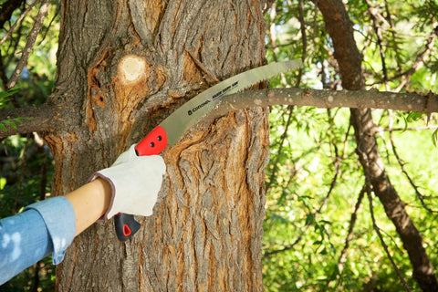 Corona RazorTOOTH pruning in garden setting, ideal for landscapers and homeowners.