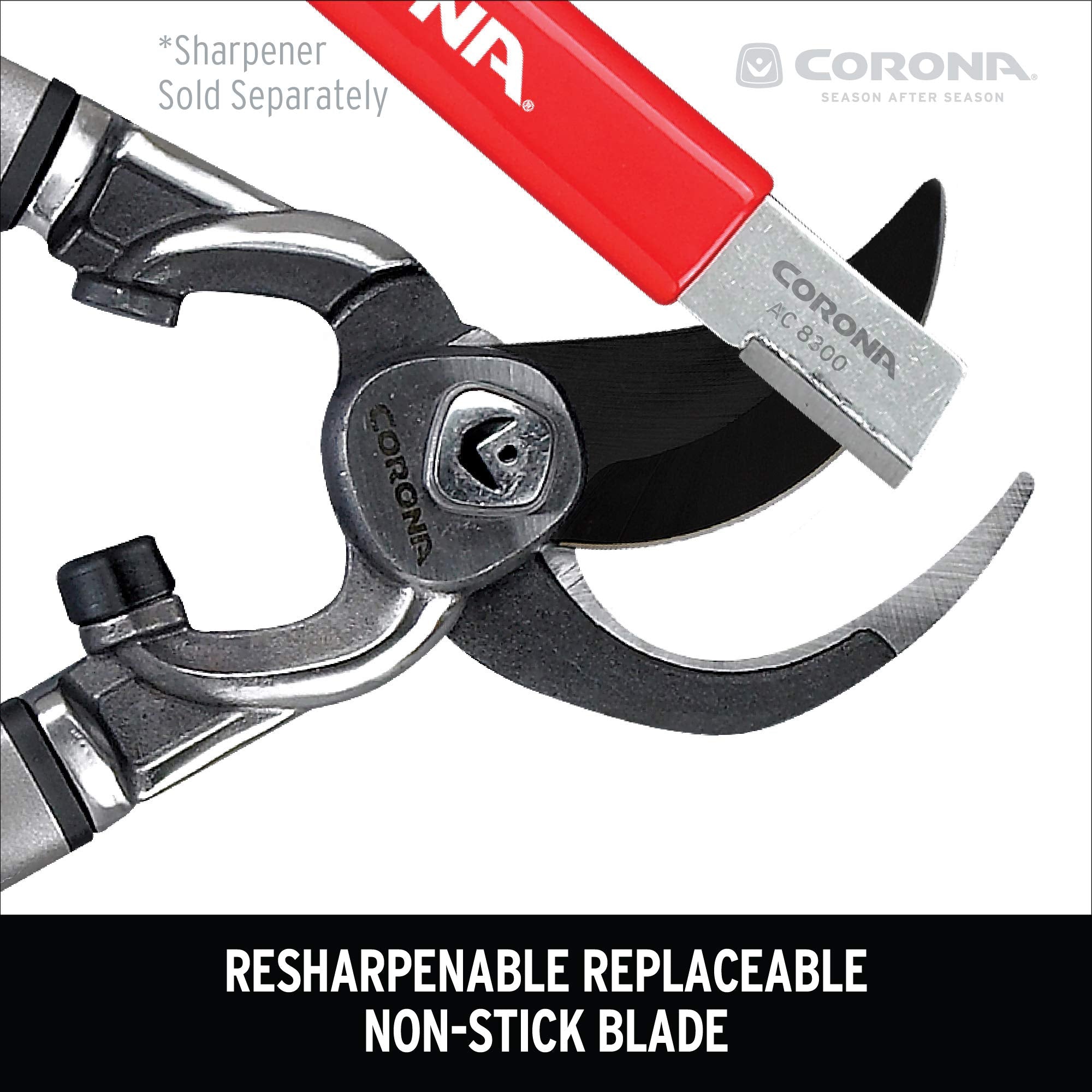 Corona SL 7280 lopper end cap material close-up emphasizing durability.