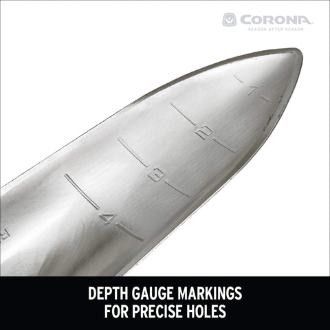 Corona Tools ComfortGEL bulb planting close-up for precise soil placement.