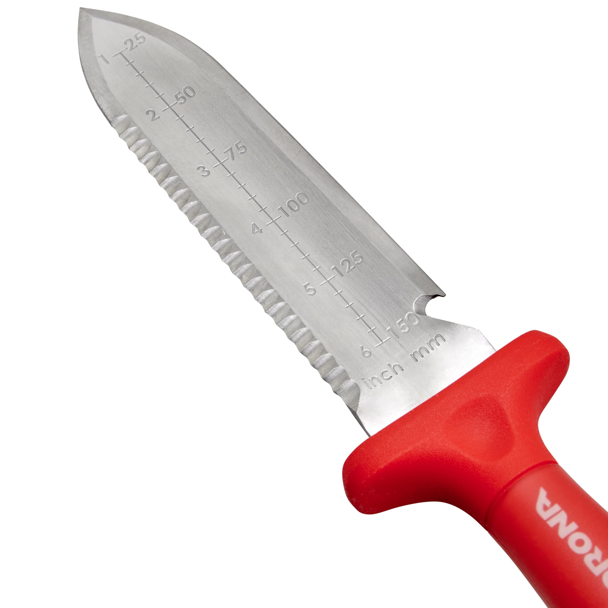 Corona Hori knife in action digging a planting hole.