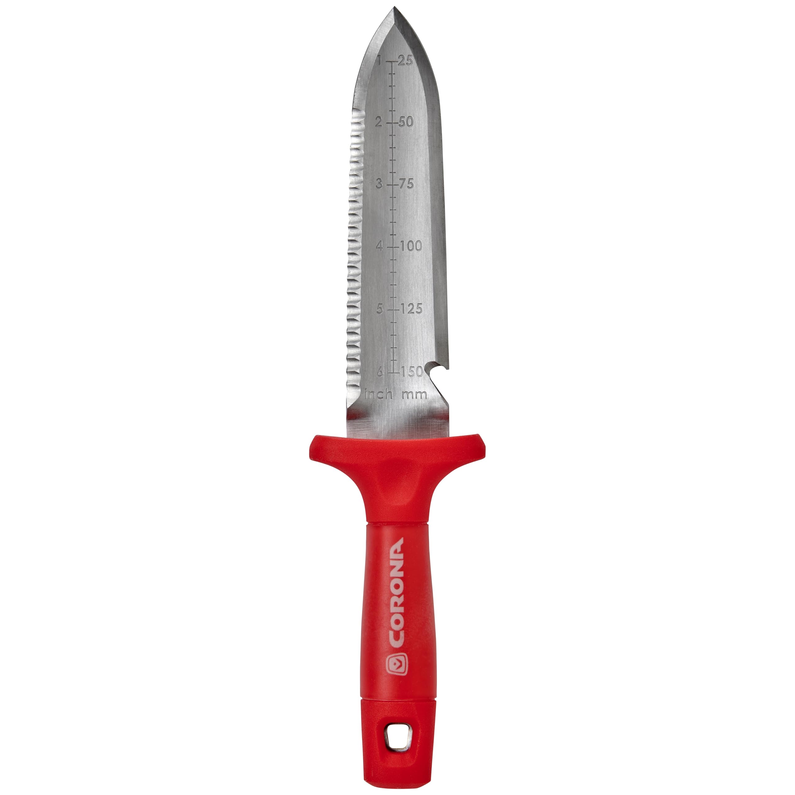 Corona Hori knife removing weeds at the root.