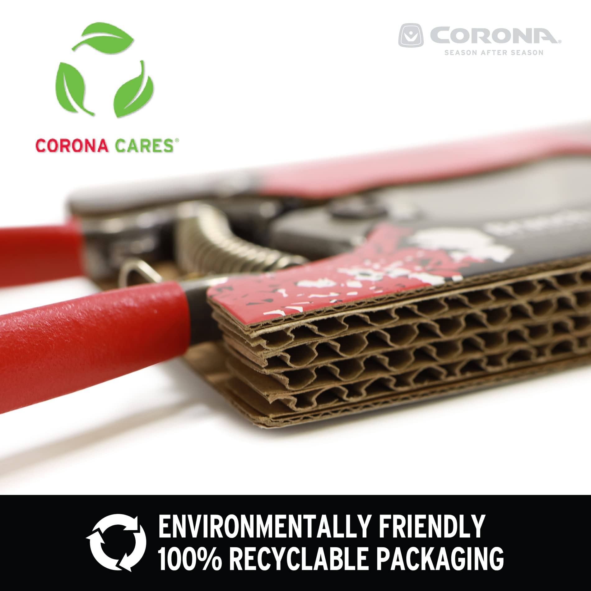Corona Tools DualCUT pruner side view highlights robust construction.