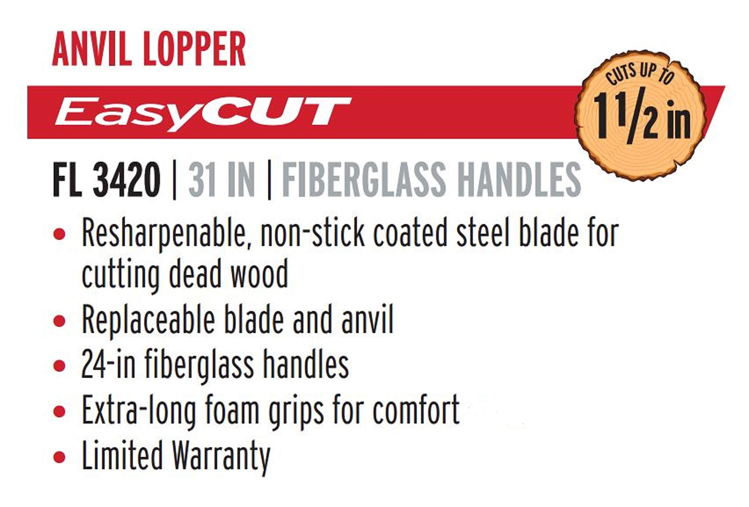 Corona Tools lopper demonstrates compound action leverage during branch cutting