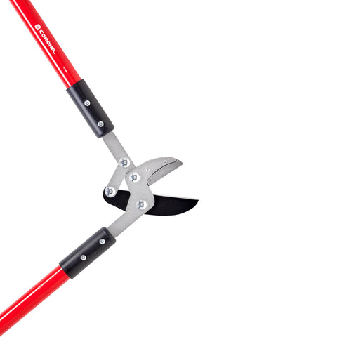 Corona lopper with high-visibility red finish aids quick locating in foliage