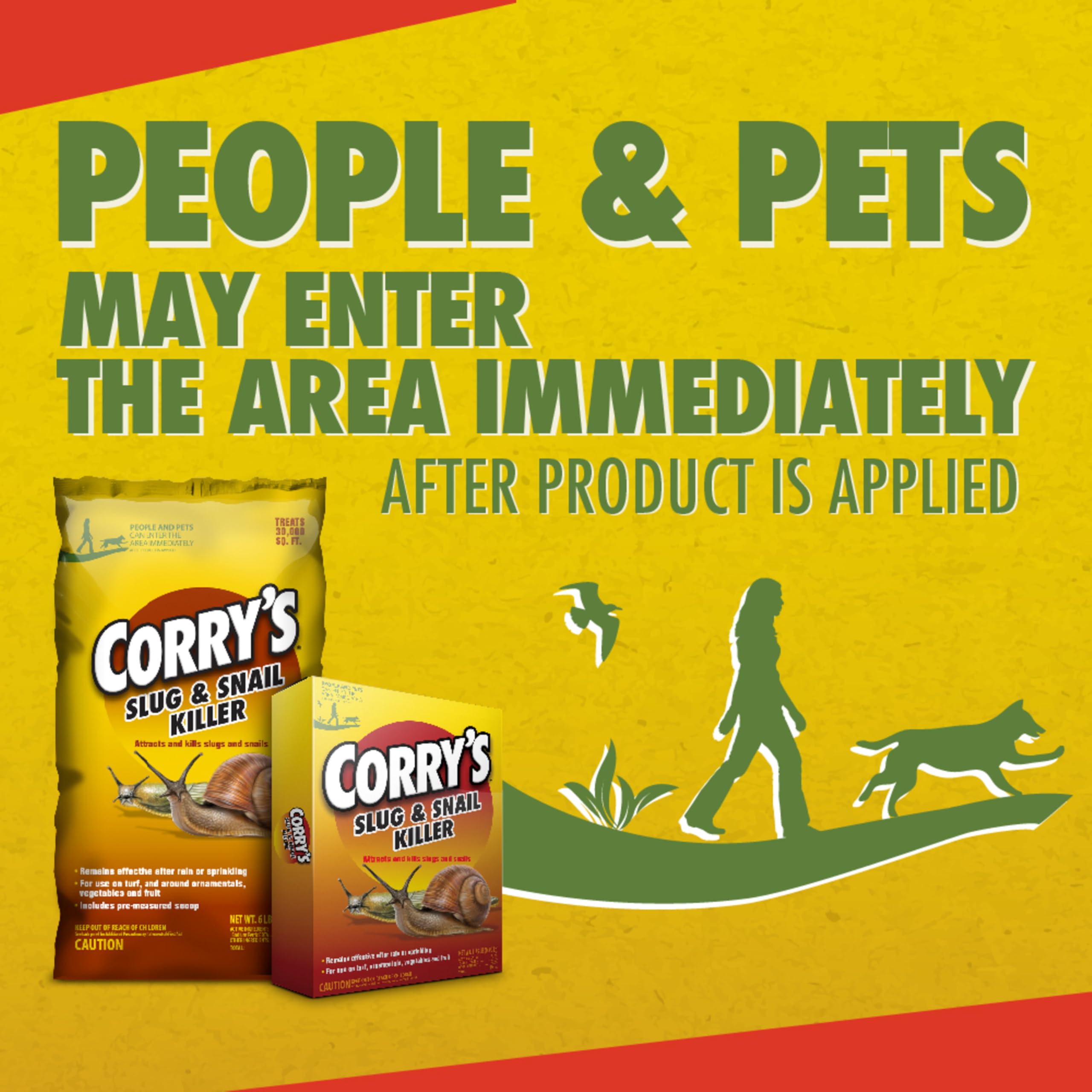 Corry's Slug & Snail Killer demonstrates safe handling around people and pets