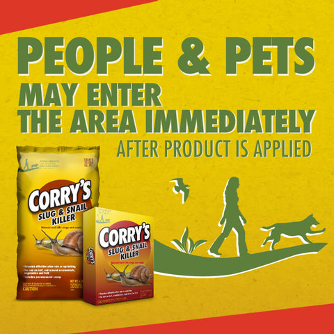 Corry's Slug & Snail Killer demonstrates safe handling around people and pets