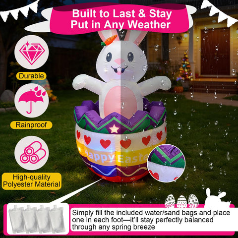 Cortile all-in-one Easter set includes stakes, ropes, and bags.