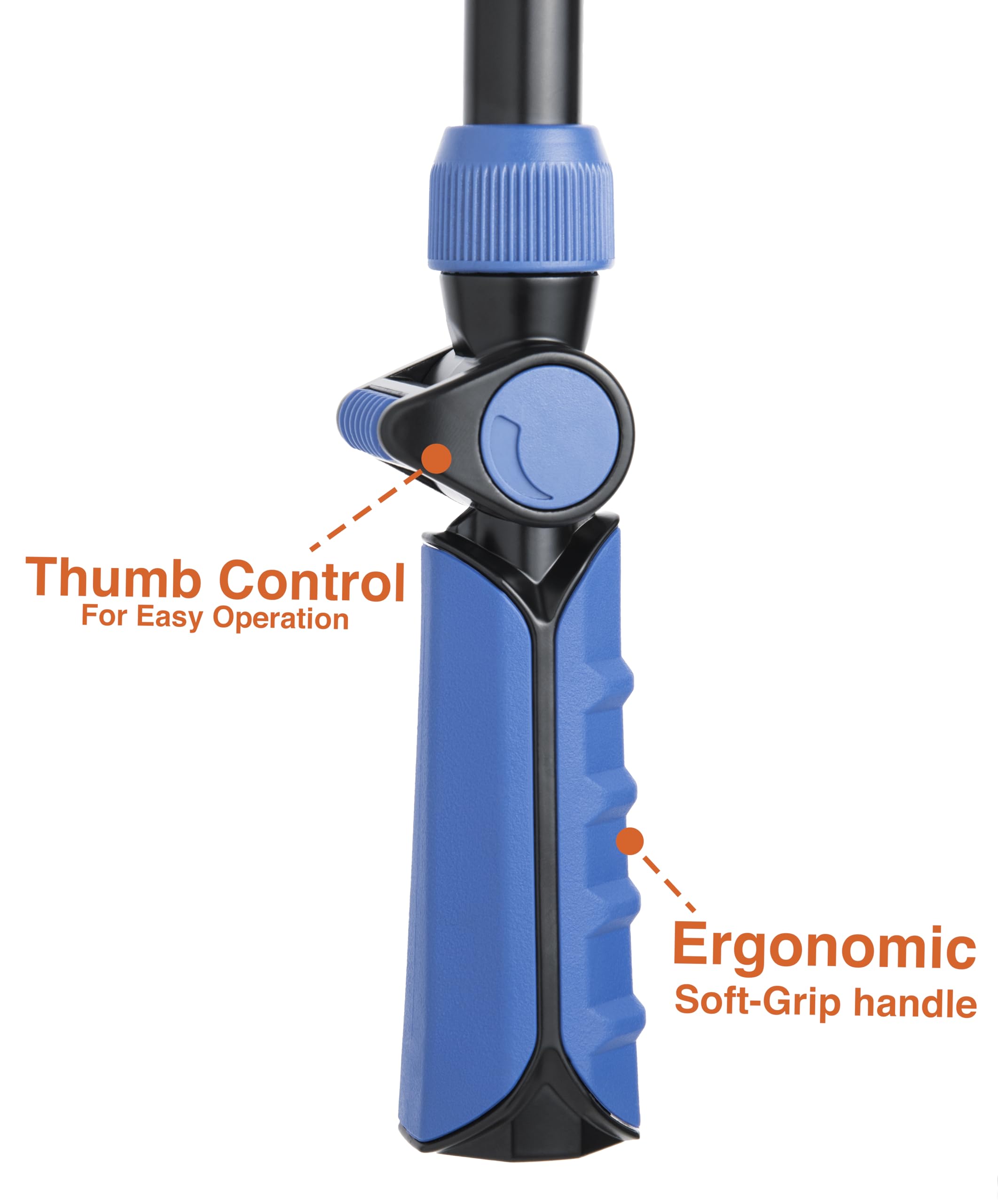 Corvid adjustable sprayer shifts from gentle mist to powerful jet.