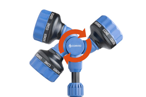 Corvid ideal tool for watering garden beds and containers.