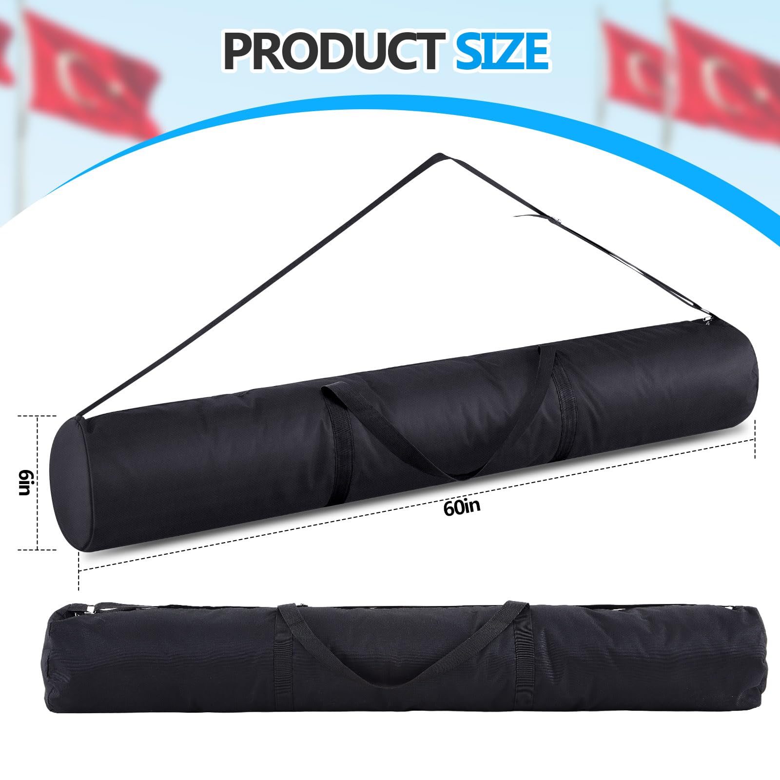 Cosblank comfortable shoulder straps ease carrying to games and events.