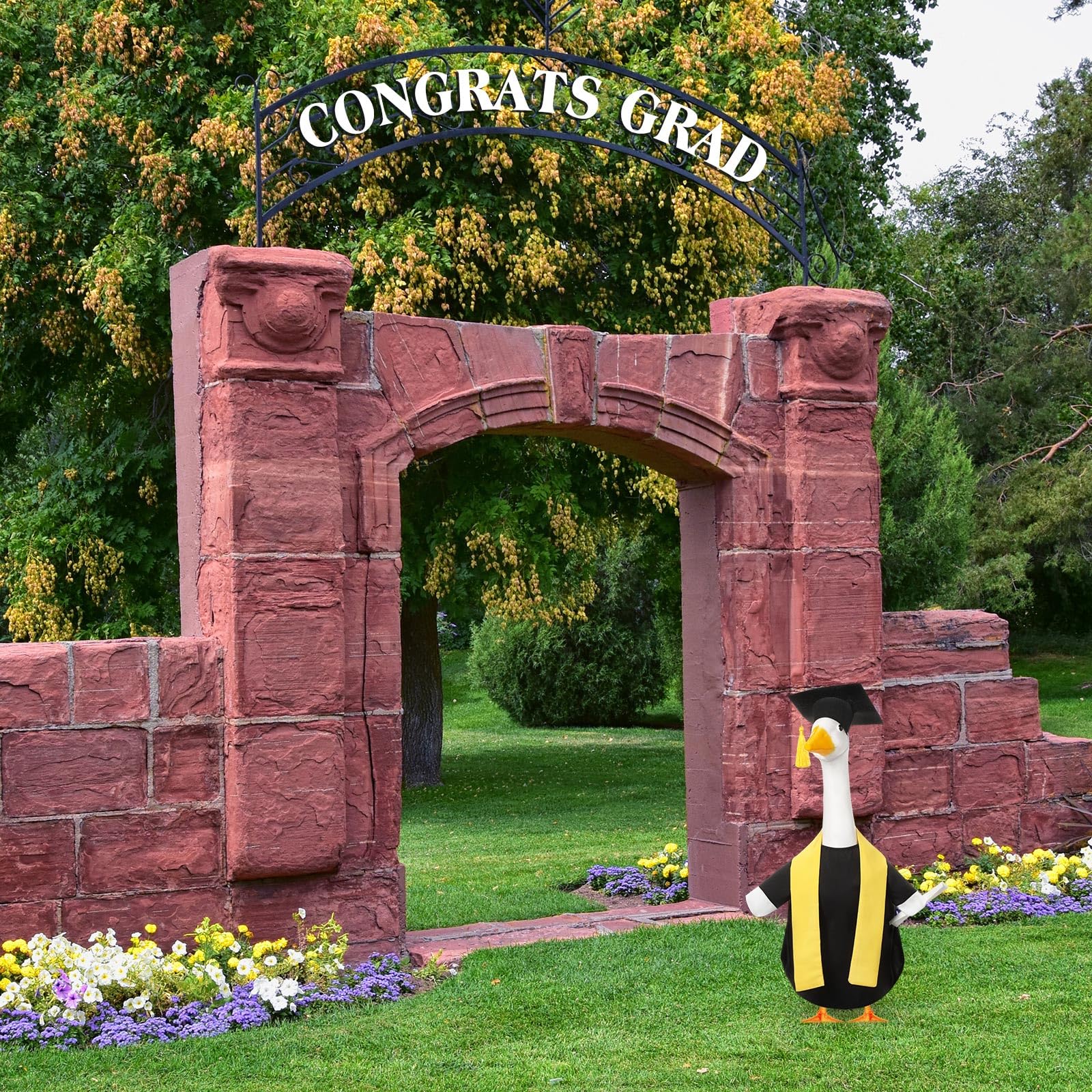 Cosblank outdoor yard goose decoration elevates garden displays