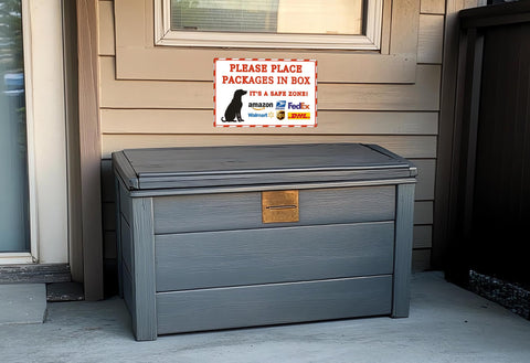 COSEICEO metal sign slogan 12x8 inch; high visibility for quick recognition.