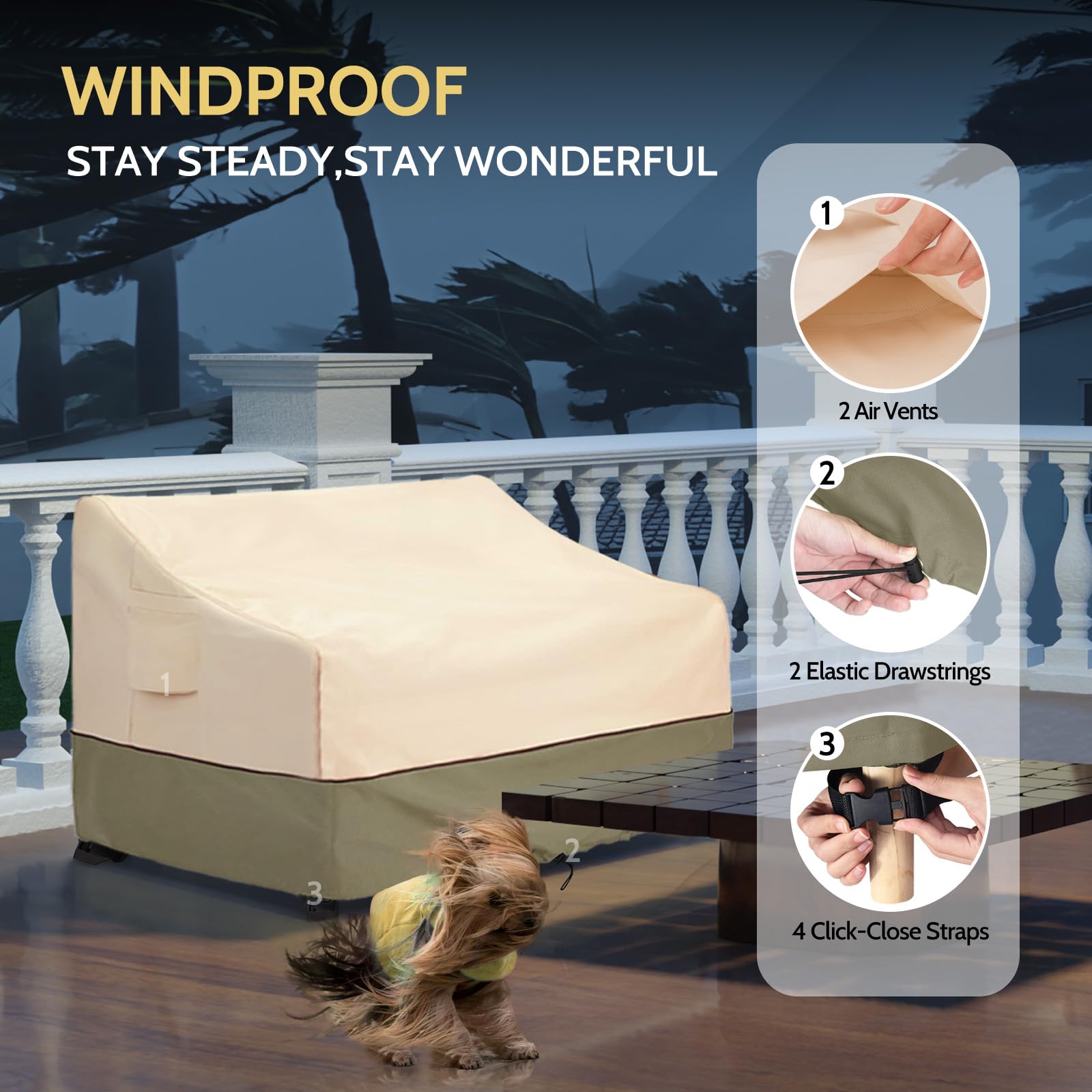 COSFLY eco-friendly 600D fabric with UV coating protects against sun fading.