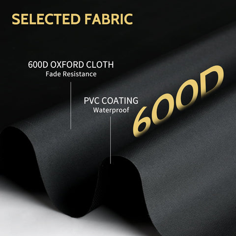 COSFLY cover with buckle straps holding it in place on a windy day