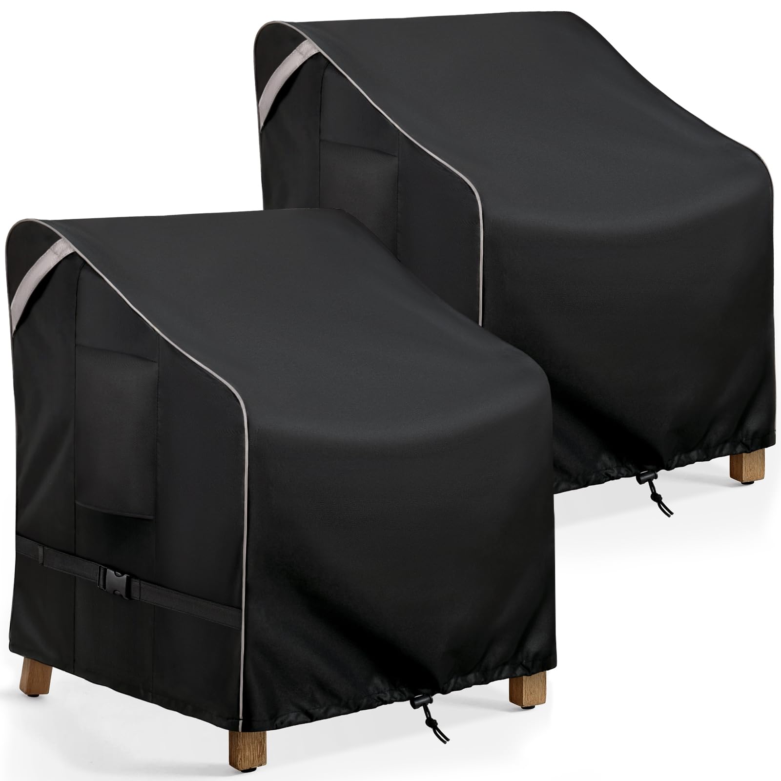 COSFLY outdoor chair cover on a chair in the rain protecting upholstery