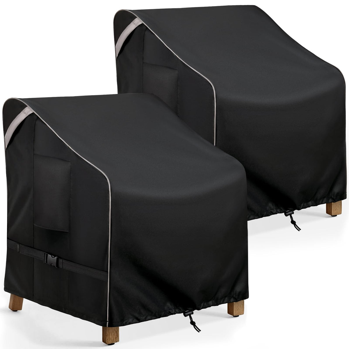 COSFLY outdoor chair cover on a chair in the rain protecting upholstery