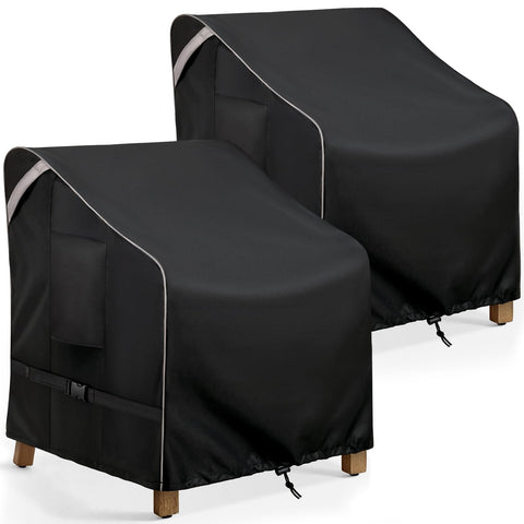 COSFLY outdoor chair cover on a chair in the rain protecting upholstery