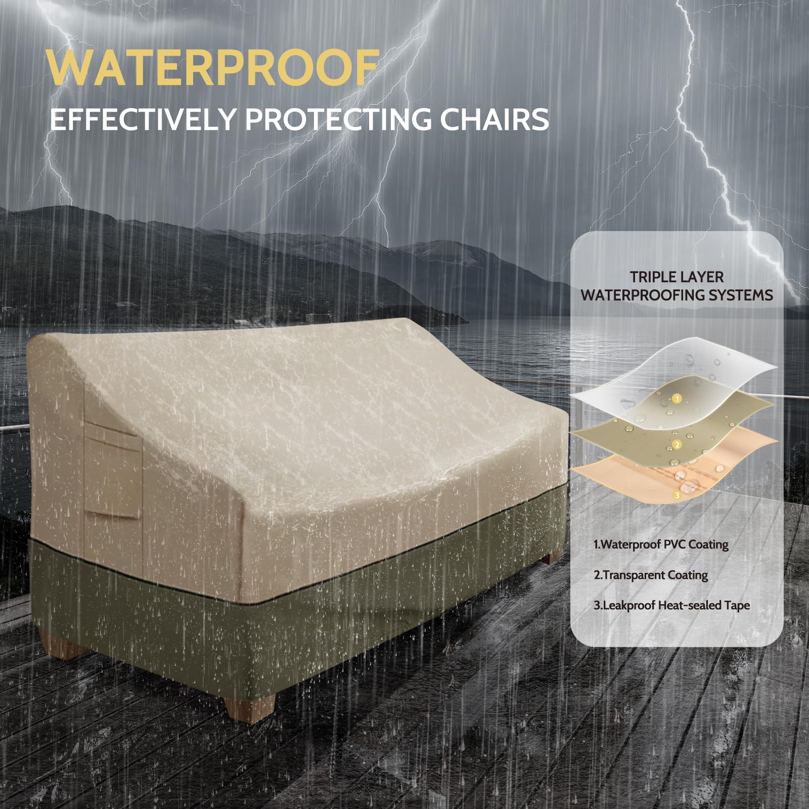 COSFLY patio cover vent design reduces condensation and wind lofting.