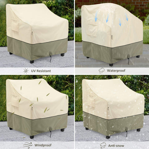 COSFLY patio furniture cover 2-pack for versatile outdoor protection