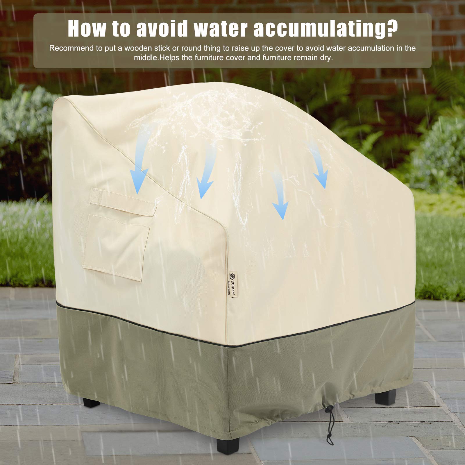 COSFLY patio furniture cover 2-pack provides ready protection for outdoor set