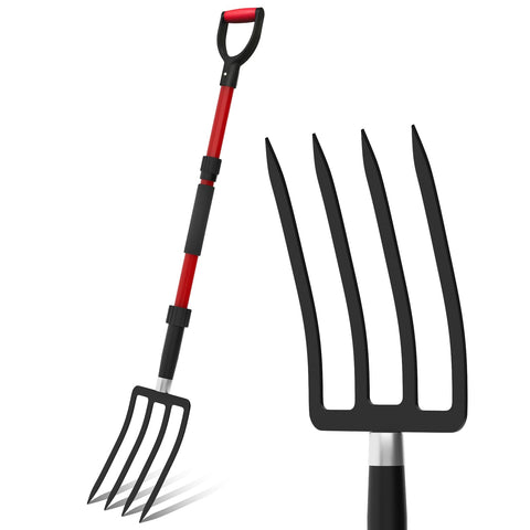COSITA Pitch Fork 44-inch design for garden tasks and heavy lifting