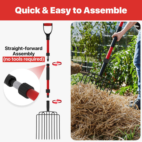 COSITA pitch fork heavy-duty outdoor use in barns and gardens.