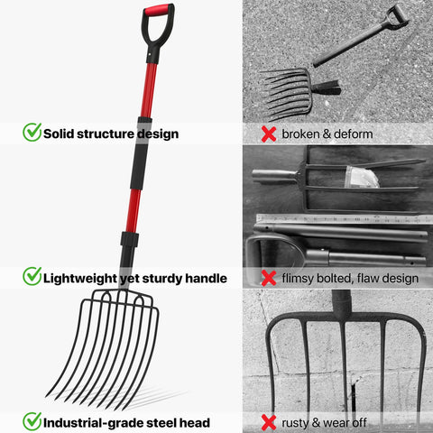 COSITA pitch fork quick-assembly design simplifies setup.