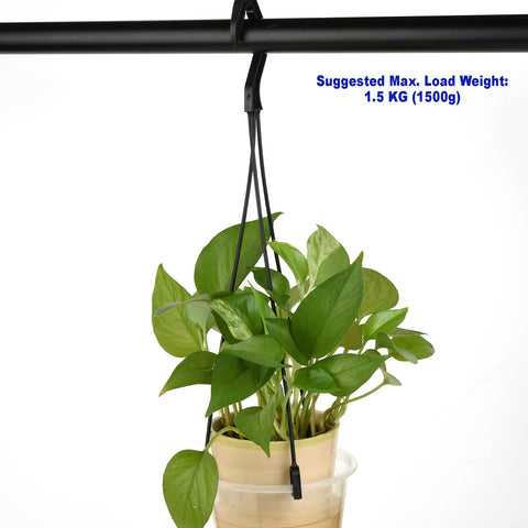 Cosmos hanging planter holder close-up shows durable plastic.