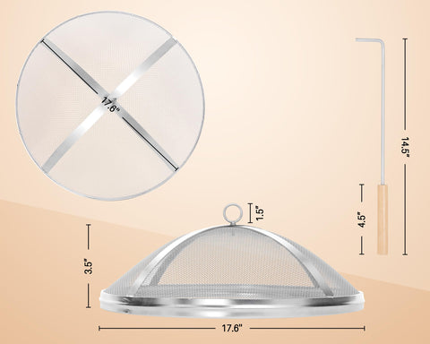 COSPARX ember-protecting shield keeps your outdoor space cleaner during chilly evenings.