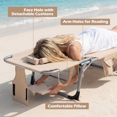 COSTWAY fold-and-go chair is suitable for camping and travel