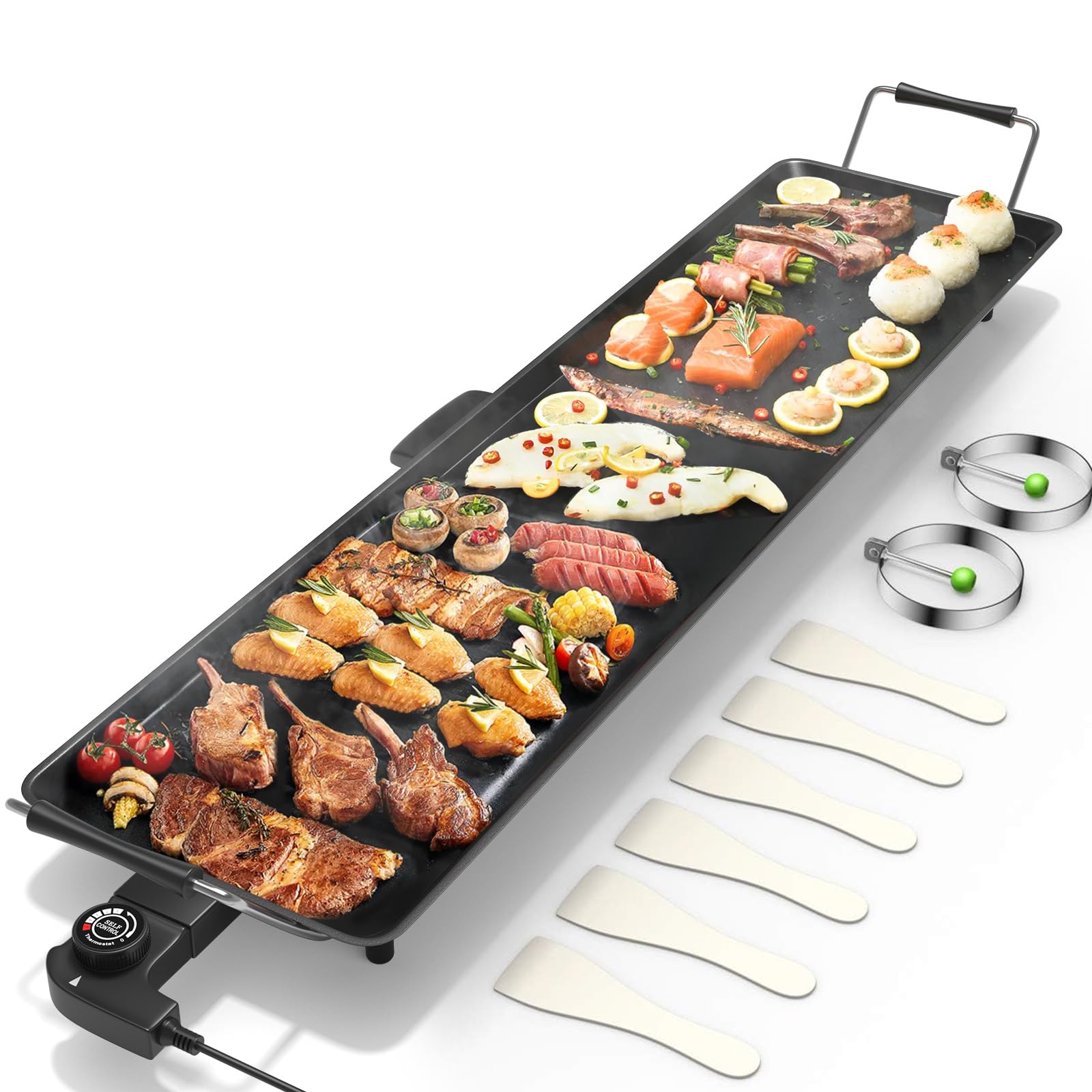 Costzon 35-inch electric griddle top view for family meals