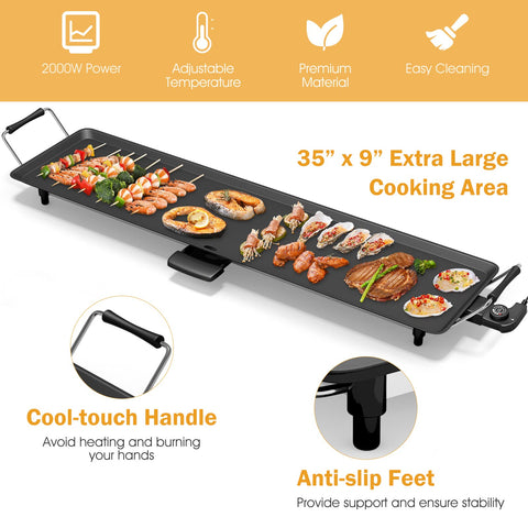 Costzon removable drip tray for simple cleanup after cooking