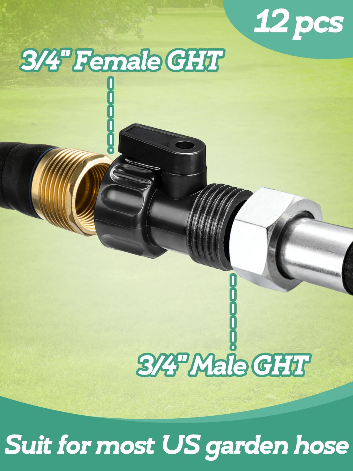 Cosweet 12-pack valves on display for versatile watering setups