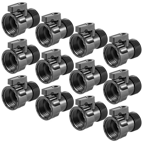 Cosweet 3/4-inch hose shut-off valve close-up demonstrates simple one-hand operation