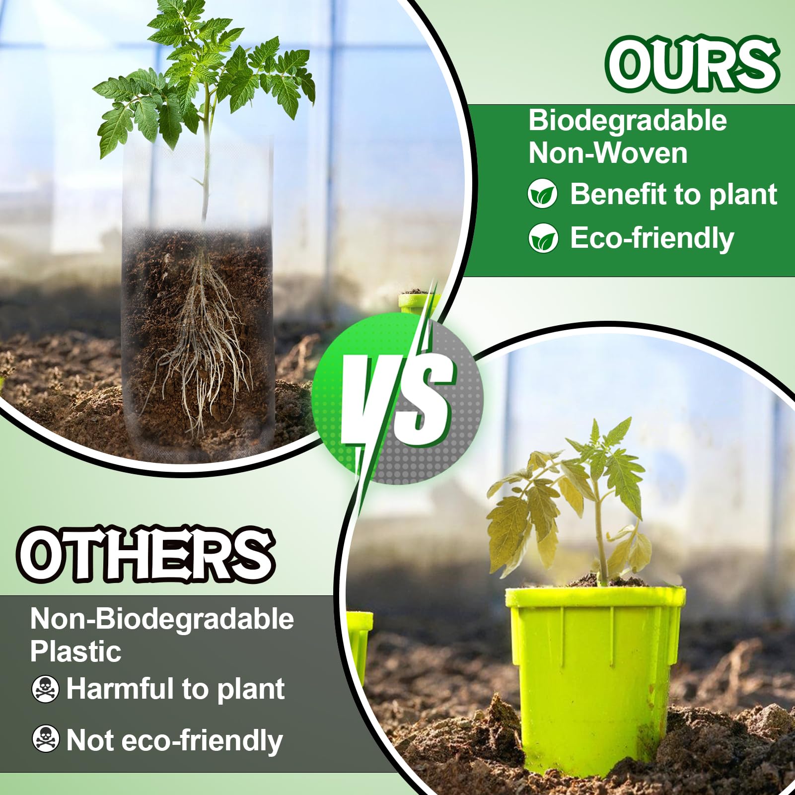 Cosweet breathable drainage holes promote air flow and root health