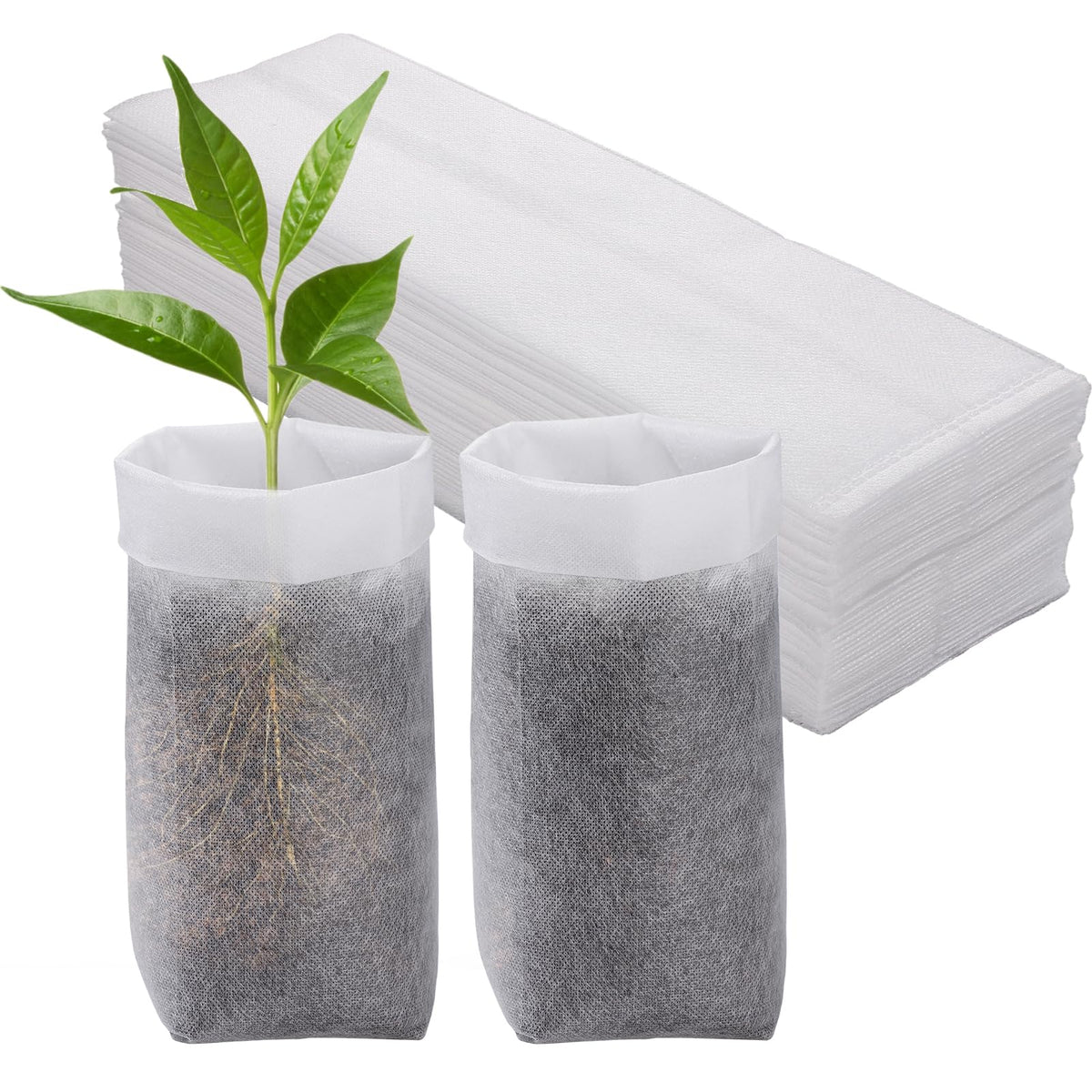 Cosweet deep grow bag 11-6 inch breathable design promotes healthy root airflow.
