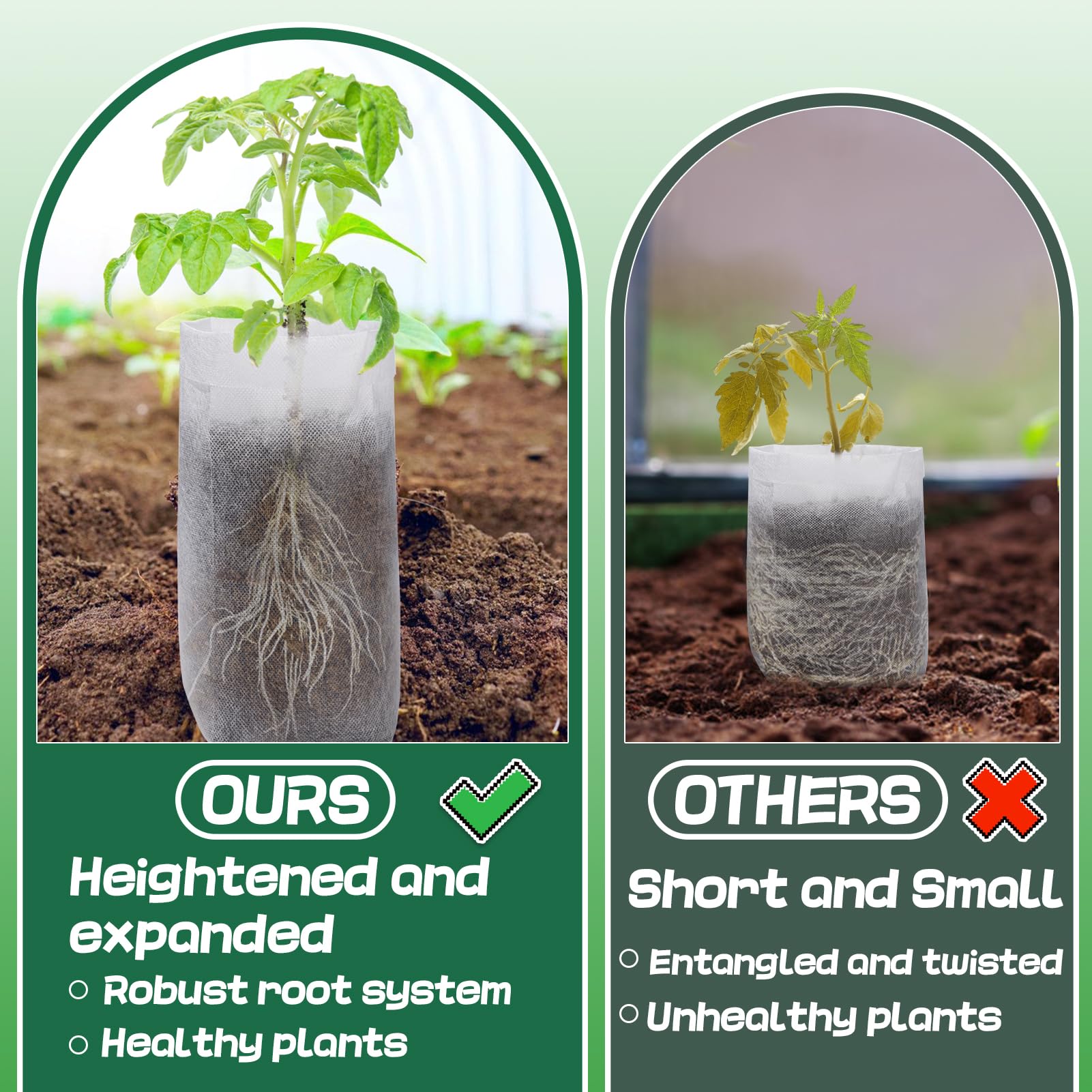 Cosweet non-woven planting bag material is safe and biodegradable