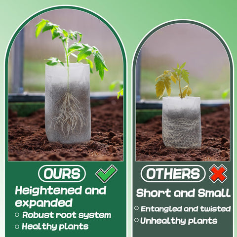 Cosweet nonwoven planting pot insulation moisture helps maintain soil warmth and consistency.