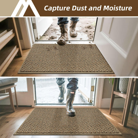 COSY HOMEER dirt-trap weave protects floors during wet or muddy weather.