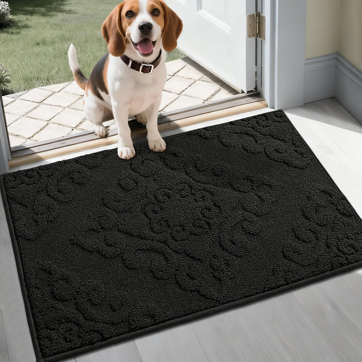 COSY HOMEER absorbent dirt trapper mat with non-slip backing for a tidy entry
