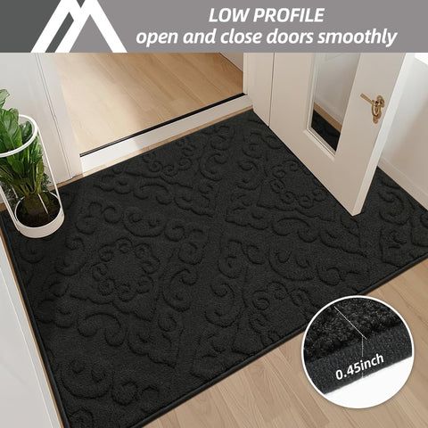 COSY HOMEER floral entry mat adds style while trapping dirt