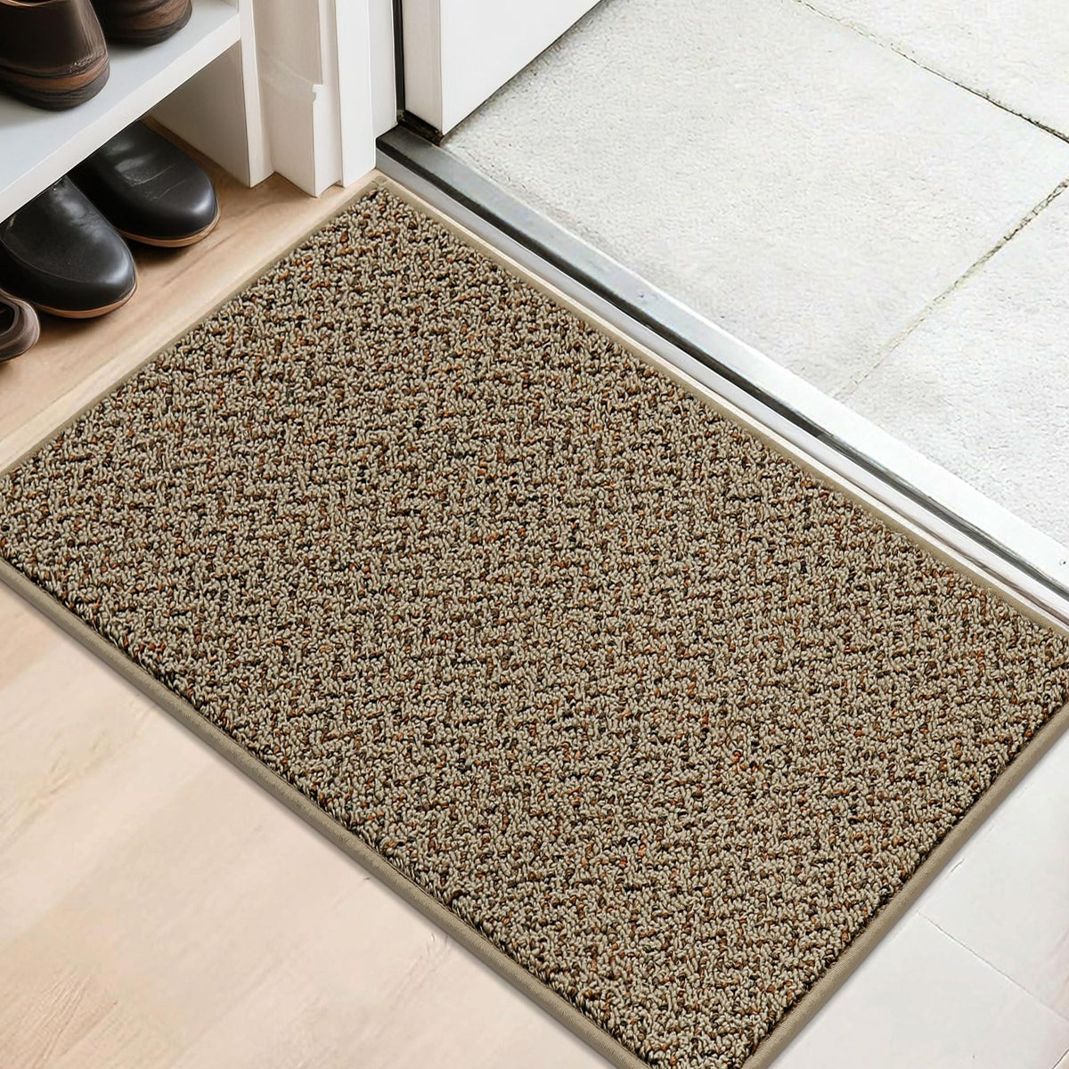 COSY HOMEER door mat moisture-dirt trap weave keeps entryways clean and dry